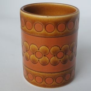 Hornsea Toothpick Holder Saffron Daisy Pattern 1970s Ceramics made in England